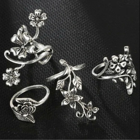 SET OF 4 BOHO RINGS ❤️ - Picture 3 of 8